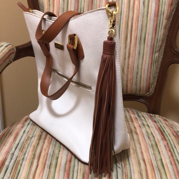 Joy Iman white tote - Picture 4 of 6